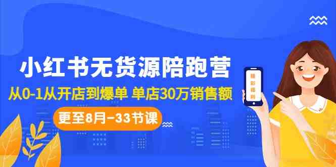 小红书无货源陪跑营:从0-1从开店到爆单 单店30万销售额(更至8月-33节课)(“小红书无货源陪跑营从0-1从开店到爆单 单店30万销售额(更至8月-33节课)”) 小红书无货源陪跑营:从0-1从开店到爆单 单店30万销售额(更至8月-33节课)(“小红书无货源陪跑营从0-1从开店到爆单 单店30万销售额(更至8月-33节课)”)