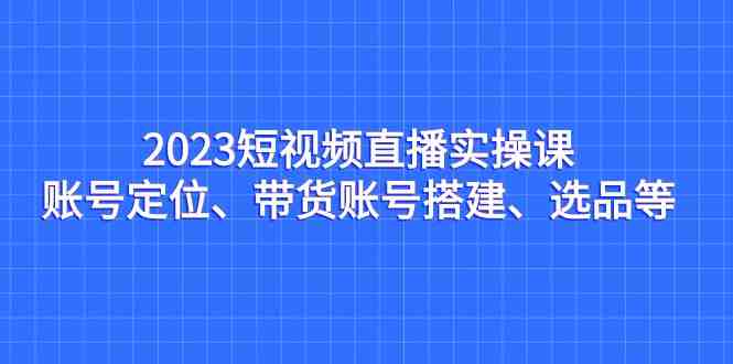 2023短视频直播实操课全面掌握直播技巧与策略)