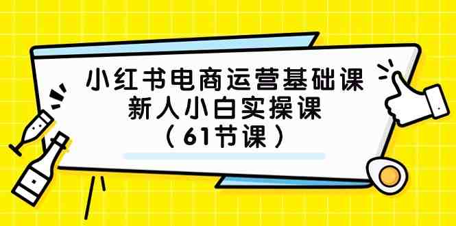 小红书电商运营基础课，新人小白实操课（61节课）(全面解析小红书电商运营从基础操作到营销策略一站式学习)