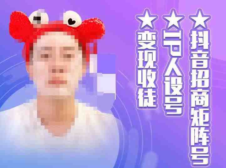 抖音招商矩阵号＋IP人设号+变现收徒，教你如何做抖音，通过抖音如何变现(掌握抖音变现秘诀，成为短视频高手)