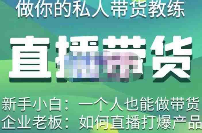 硬核传媒·直播带货（私人教练），实操实战教学，通俗易懂，学完后新手小白一个人也能做带货(硬核传媒直播带货（私人教练）课程手把手教你成为直播带货高手)