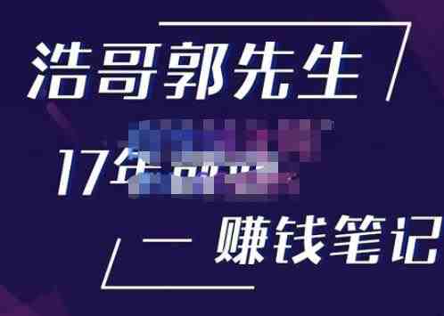 浩哥郭先生17年创业赚米笔记,打开你对很多东西的认知,让你知道原来赚钱或创业不单单是发力就行(深度解析创业与赚钱的秘诀浩哥郭先生的17年创业赚米笔记) 浩哥郭先生17年创业赚米笔记,打开你对很多东西的认知,让你知道原来赚钱或创业不单单是发力就行(深度解析创业与赚钱的秘诀浩哥郭先生的17年创业赚米笔记)