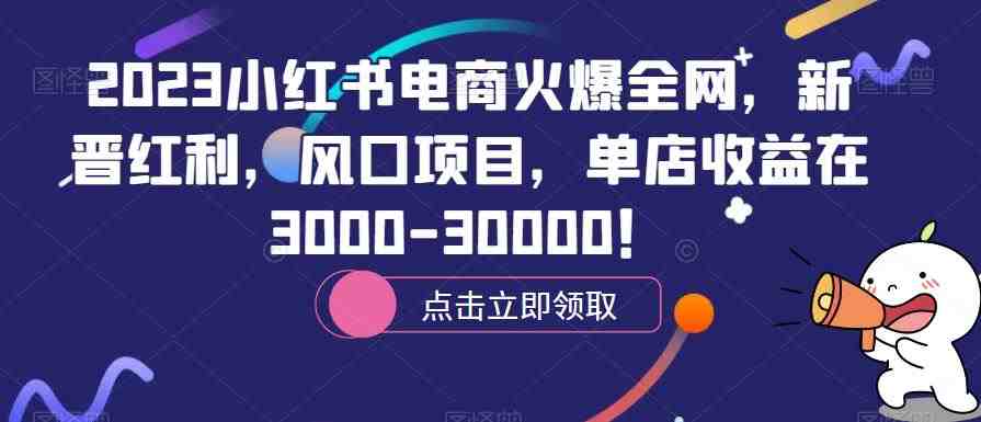 2023小红书电商火爆全网,新晋红利,风口项目,单店收益在3000-30000!(探索小红书电商新晋红利与风口项目解析) 2023小红书电商火爆全网,新晋红利,风口项目,单店收益在3000-30000!(探索小红书电商新晋红利与风口项目解析)