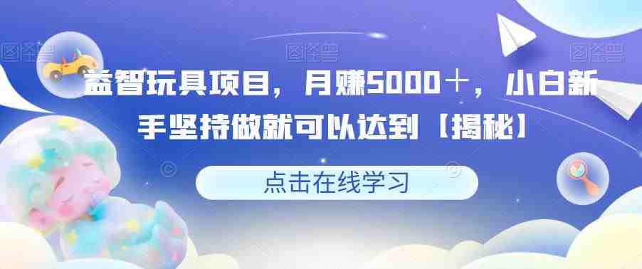 益智玩具项目,小白新手也能月赚5000+) 益智玩具项目,小白新手也能月赚5000+)