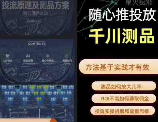 爱做号的老王·随心推+千川投流，投放实操拆解和放量思维，投流原理、千川测品(深度解析“爱做号的老王·随心推+千川投流”实操技巧与策略)