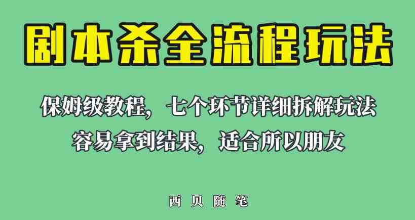 适合所有朋友的剧本杀全流程玩法,虚拟资源单天200-500收益!【揭秘】(揭秘剧本杀全流程玩法,实现每日200-500收益) 适合所有朋友的剧本杀全流程玩法,虚拟资源单天200-500收益!【揭秘】(揭秘剧本杀全流程玩法,实现每日200-500收益)