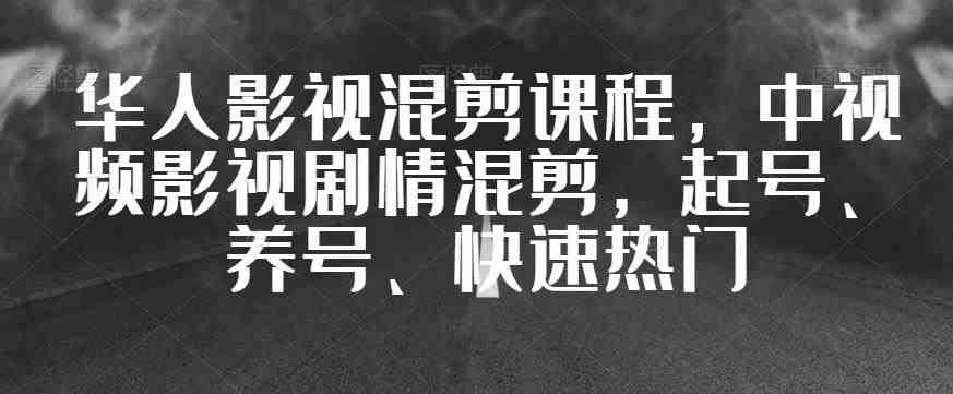 华人影视混剪课程,中视频影视剧情混剪,起号、养号、快速热门(深入解析华人影视混剪课程全面掌握剪辑技巧与变现策略) 华人影视混剪课程,中视频影视剧情混剪,起号、养号、快速热门(深入解析华人影视混剪课程全面掌握剪辑技巧与变现策略)