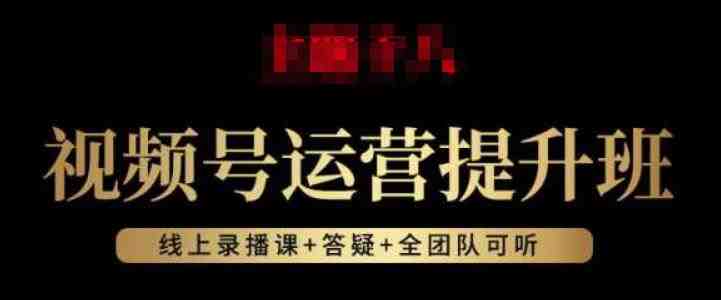 视频号运营提升班：视频号起号逻辑，视频号选品技巧及带货(全面掌握视频号运营技巧，提升直播销售效果)