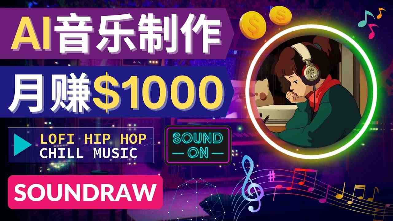 无需任何音乐基础: 使用AI软件制作Lofi Hip Hop Chill Music 月赚1000美元(无需音乐基础!使用Sound Raw AI软件制作高质量Lofi音乐视频,实现月赚1000美元的目标) 无需任何音乐基础: 使用AI软件制作Lofi Hip Hop Chill Music 月赚1000美元(无需音乐基础!使用Sound Raw AI软件制作高质量Lofi音乐视频,实现月赚1000美元的目标)