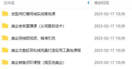 5套·美业短视频运营课 从场景到话术·精准引流·吸金文案工具·销售闭环等(2023最新美业短视频运营课程，助力美业老板提升业绩！)