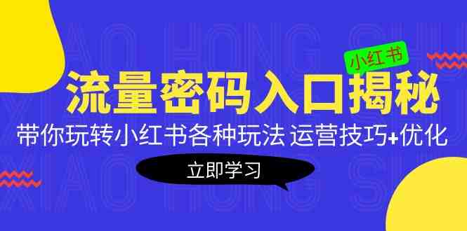 小红书流量密码入口揭秘：带你玩转小红书各种玩法 运营技巧+优化！(揭秘小红书流量密码全面掌握运营技巧与优化策略)