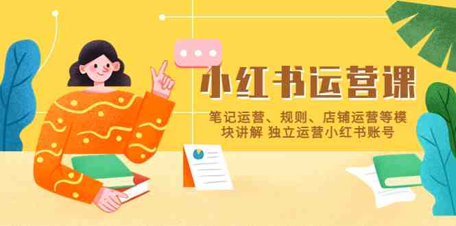 小红书·运营课,笔记运营、规则、店铺运营等模块讲解 独立运营小红书账号(全面掌握小红书运营技巧,实现独立运营) 小红书·运营课,笔记运营、规则、店铺运营等模块讲解 独立运营小红书账号(全面掌握小红书运营技巧,实现独立运营)