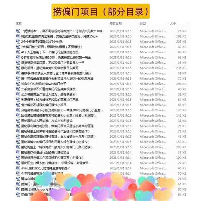 千款捞偏门小本创业小项目，总有一款适合你【无水印】(千款捞偏门小本创业小项目，总有一款适合你)