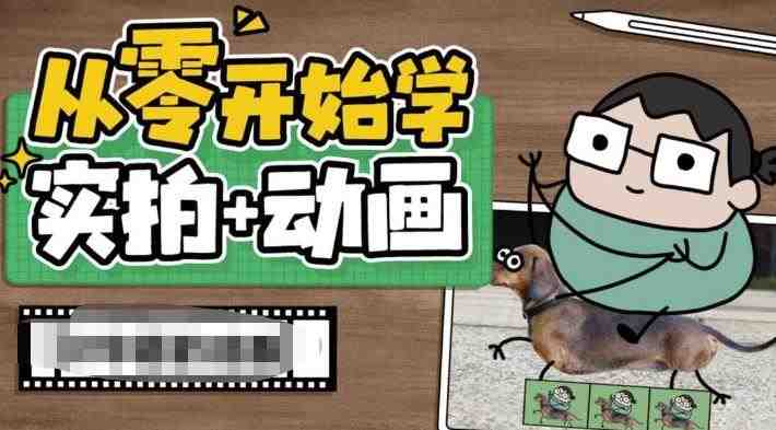从零开始学实拍加动画，实拍加动画创意教程（49节视频课）(全面掌握实拍加动画技术，打造生动有趣的视频作品)