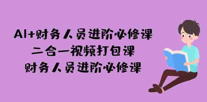 AI + 财务人员进阶必修课二合一视频打包课，财务人员进阶必修课(AI时代下，财务人员的进阶之路)