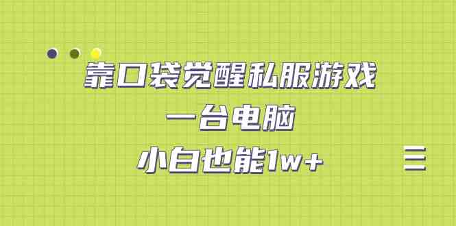 靠口袋觉醒私服游戏,一台电脑,小白也能1w+(教程+工具+资料) 靠口袋觉醒私服游戏,一台电脑,小白也能1w+(教程+工具+资料)