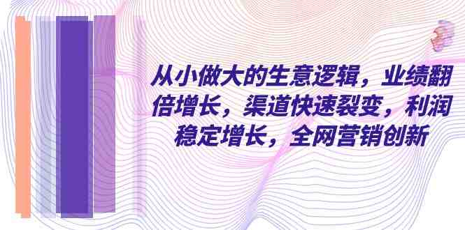 从小 做大的生意逻辑,业绩翻倍增长,渠道快速裂变,利润稳定增长,全网…(《从小做大的生意逻辑》掌握企业发展的关键方法和路径) 从小 做大的生意逻辑,业绩翻倍增长,渠道快速裂变,利润稳定增长,全网…(《从小做大的生意逻辑》掌握企业发展的关键方法和路径)