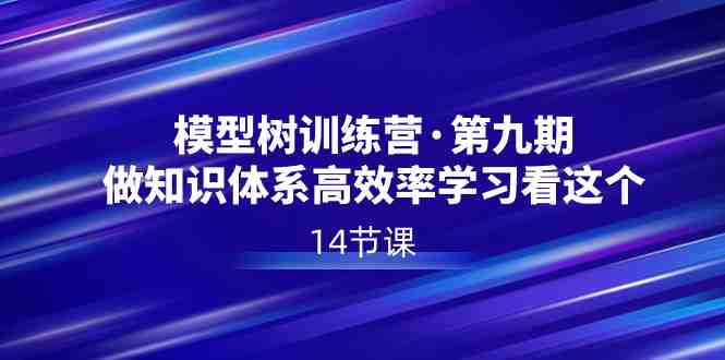 模型树特训营·第九期,做知识体系高效率学习看这个(14节课) 模型树特训营·第九期,做知识体系高效率学习看这个(14节课)