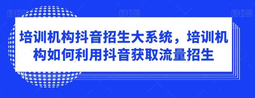 培训机构抖音招生大系统，培训机构如何利用抖音获取流量招生(”抖音招生大系统培训机构的流量获取与招生策略”)