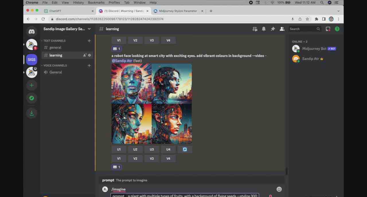 ChatGPT4 和 MidJourney AI 绘画聊天革命性指南教程-33节视频课-中英字幕 ChatGPT4 和 MidJourney AI 绘画聊天革命性指南教程-33节视频课-中英字幕