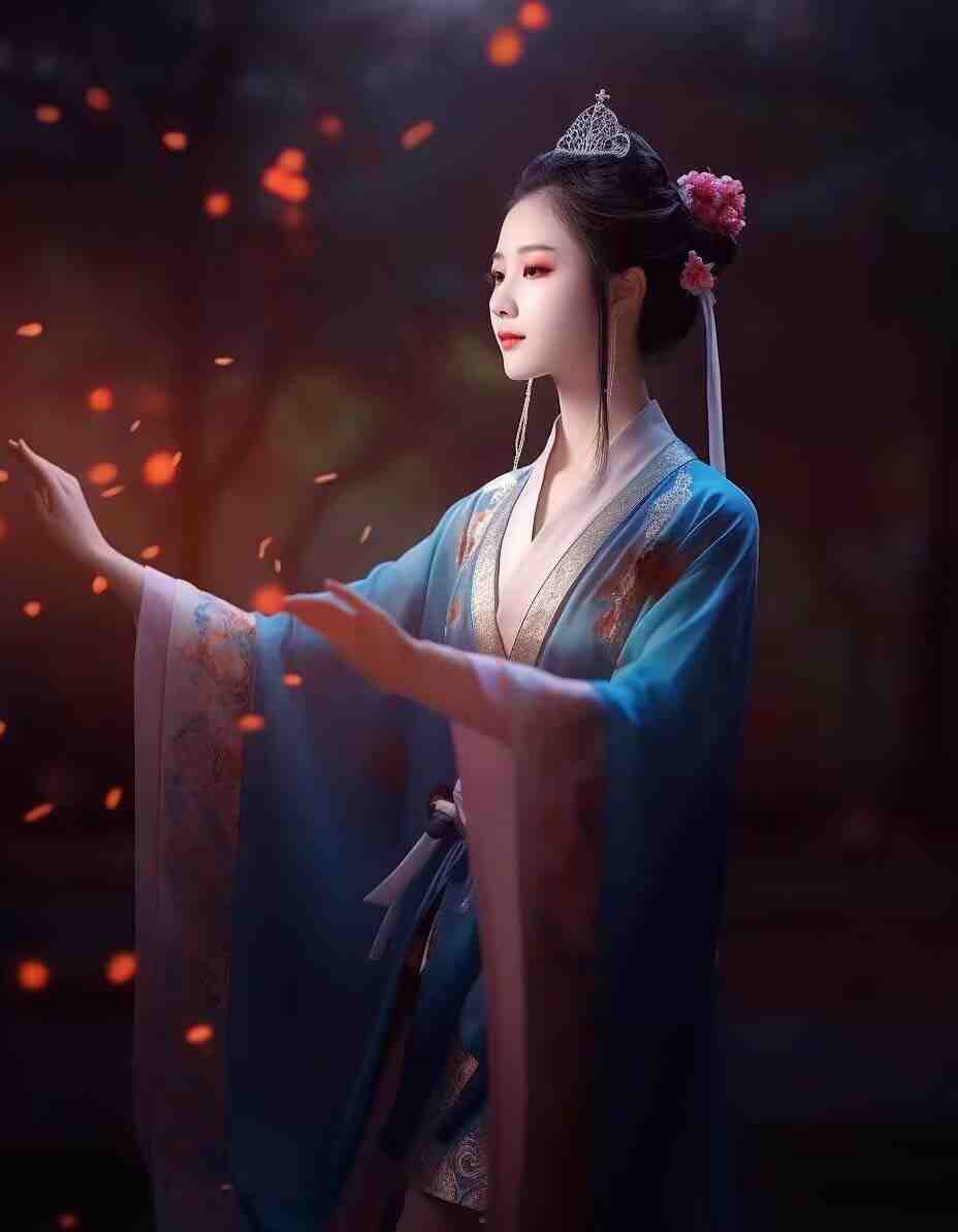 Midjourney关键词-AI生成中国风古装汉服美女人像提示关键词 Midjourney关键词-AI生成中国风古装汉服美女人像提示关键词