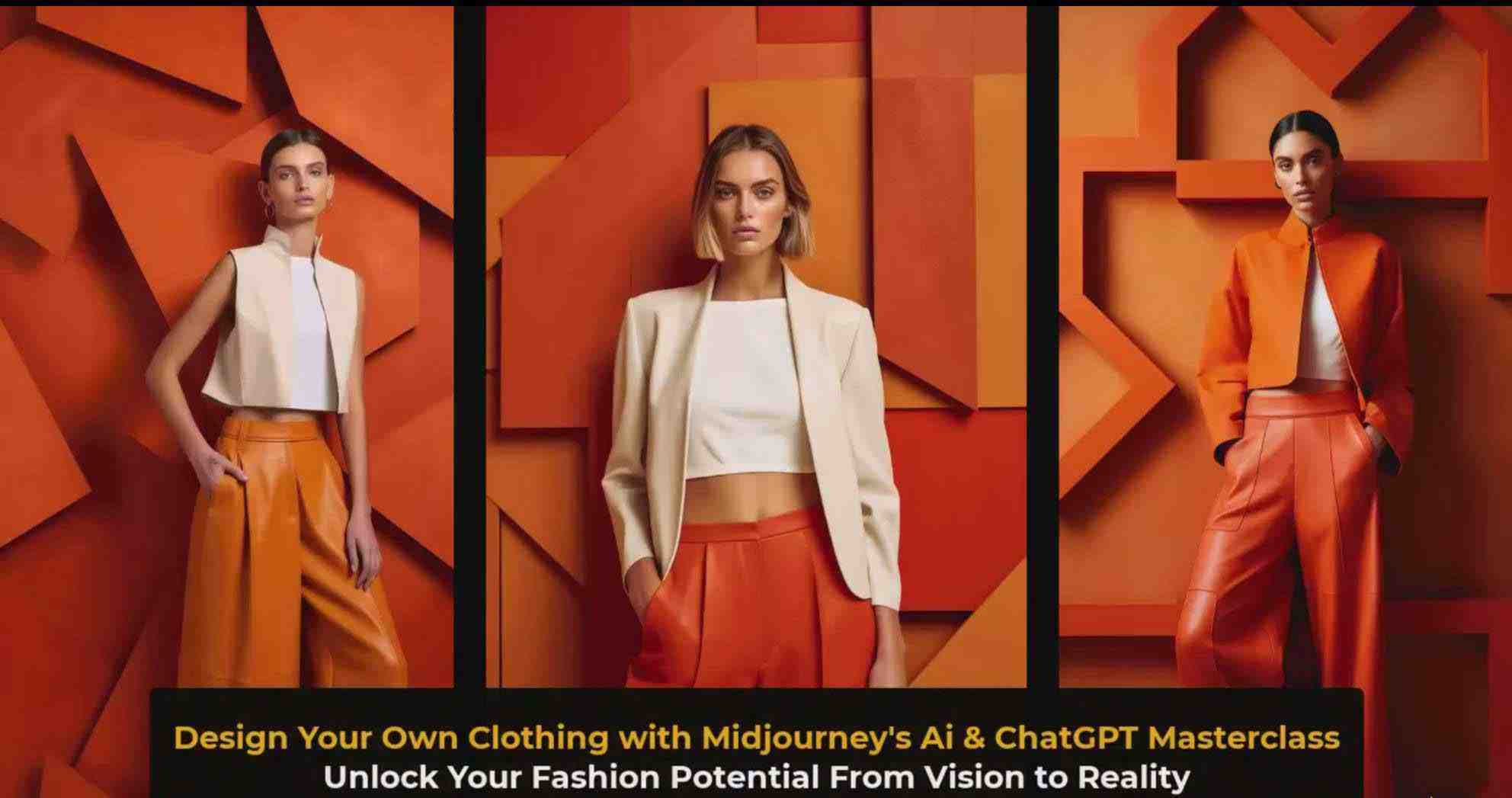 利用 Midjourneys Ai 人工智能设计自己的服装AI大师班-10节课-中英字幕 利用 Midjourneys Ai 人工智能设计自己的服装AI大师班-10节课-中英字幕