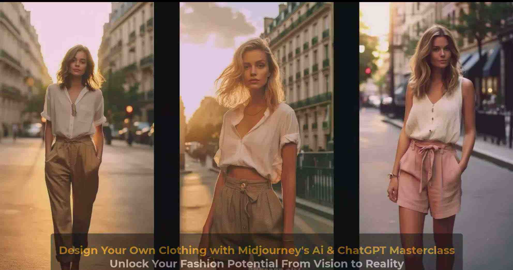 利用 Midjourneys Ai 人工智能设计自己的服装AI大师班-10节课-中英字幕 利用 Midjourneys Ai 人工智能设计自己的服装AI大师班-10节课-中英字幕