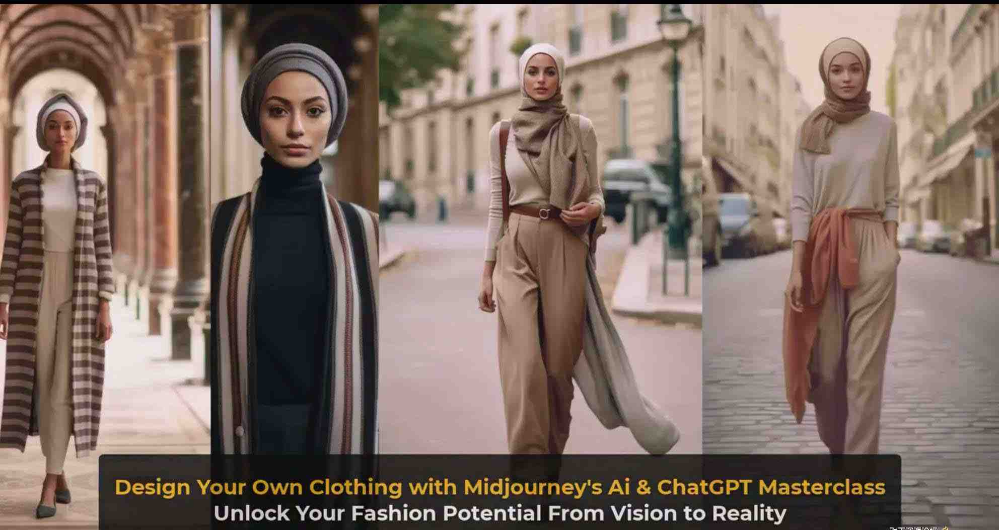 利用 Midjourneys Ai 人工智能设计自己的服装AI大师班-10节课-中英字幕 利用 Midjourneys Ai 人工智能设计自己的服装AI大师班-10节课-中英字幕