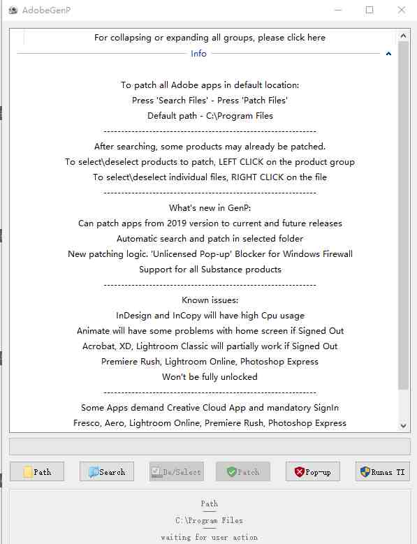 Genp v3.2.1 官方版 (adobe全套系列解锁激活神器) Genp v3.2.1 官方版 (adobe全套系列解锁激活神器)