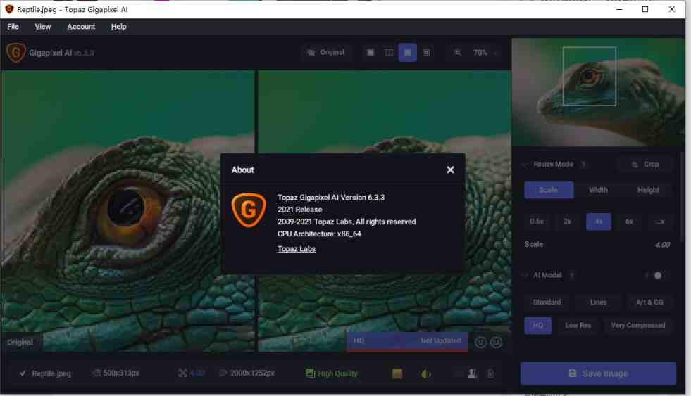 Topaz Gigapixel AI v7.0.1 解锁版 (图像无损放大工具) Topaz Gigapixel AI v7.0.1 解锁版 (图像无损放大工具)