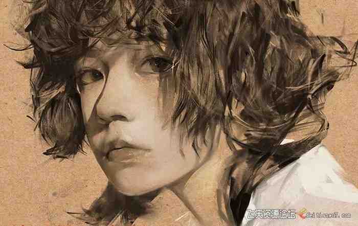 特兰 悟天 克斯2023年iPad板绘人物系统绘画教程（77节课+笔刷素材）