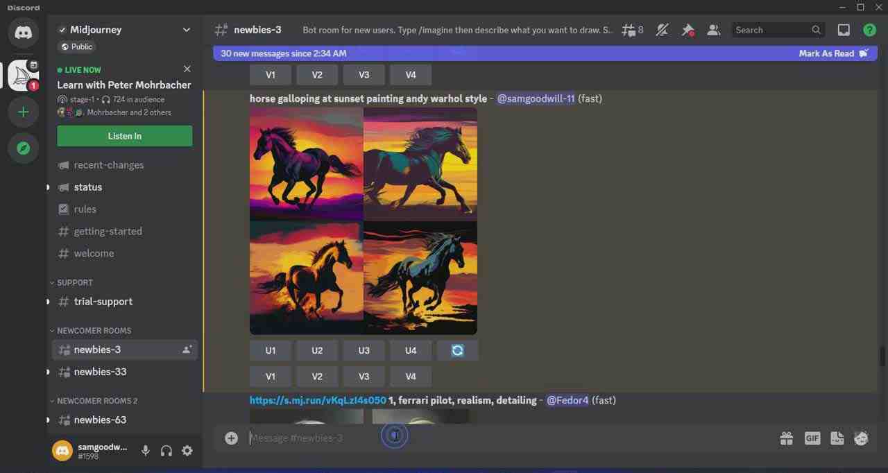 Midjourney AI人工智能艺术图片从入门到高级创作教程-33节课-中英字幕 Midjourney AI人工智能艺术图片从入门到高级创作教程-33节课-中英字幕