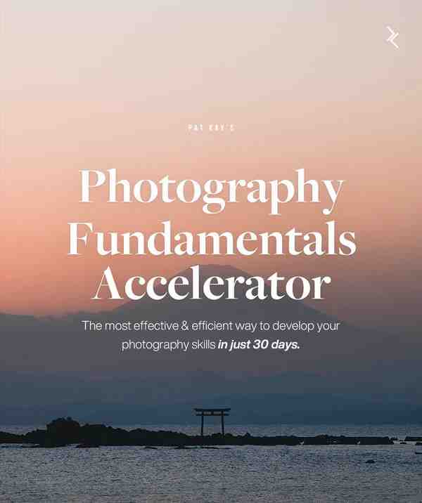 网红摄影师Pat Kay – 30天摄影基础知识加速器教程-30节课-中英字幕 网红摄影师Pat Kay – 30天摄影基础知识加速器教程-30节课-中英字幕