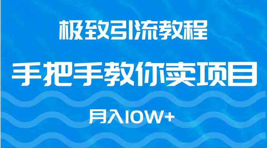 极致引流教程,手把手教你卖项目,月入10W+ 极致引流教程,手把手教你卖项目,月入10W+