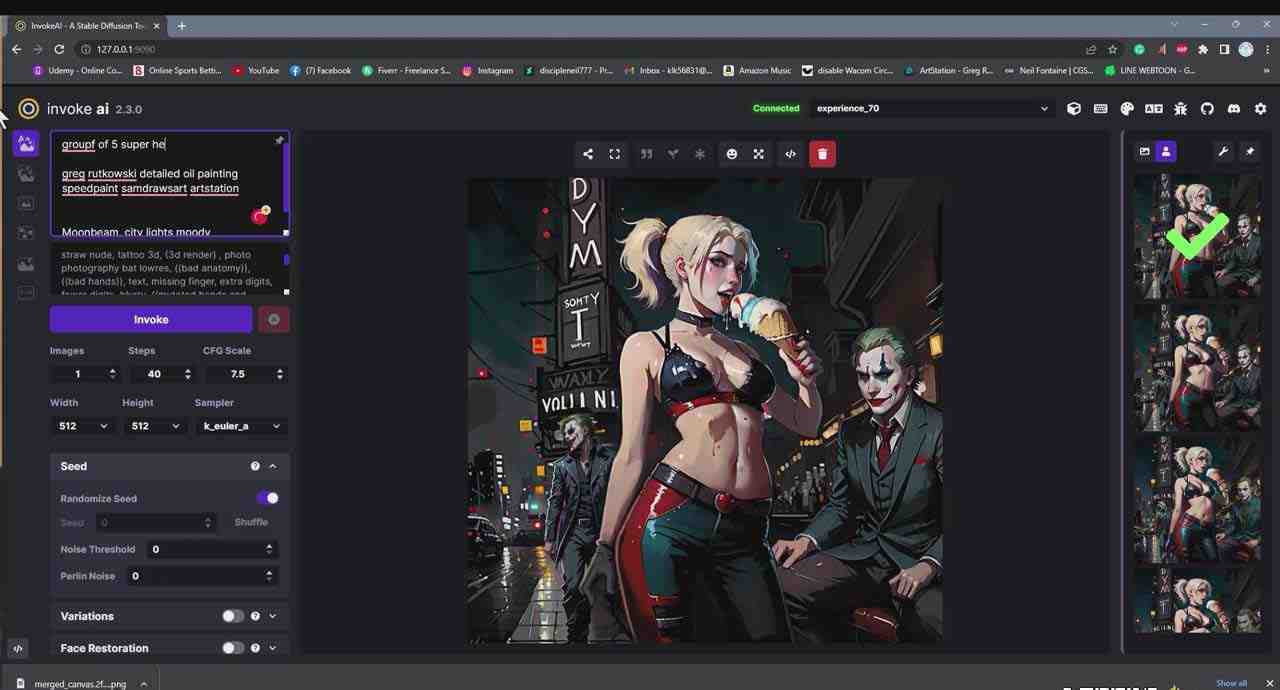 Invoke AI 绘画教程-零基础创作可以销售的完美插图-49节-中英字幕 Invoke AI 绘画教程-零基础创作可以销售的完美插图-49节-中英字幕
