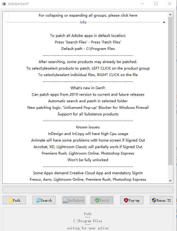 Genp v3.3.2 官方版 (adobe全套系列解锁激活神器) Genp v3.3.2 官方版 (adobe全套系列解锁激活神器)
