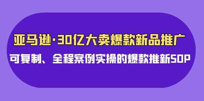 亚马逊30亿大卖爆款新品推广,可复制、全程案例实操的爆款推新SOP 亚马逊30亿大卖爆款新品推广,可复制、全程案例实操的爆款推新SOP