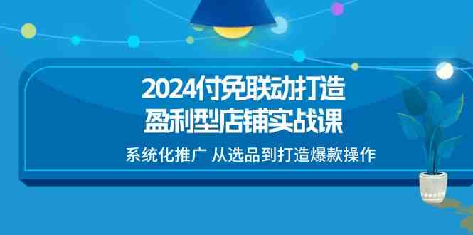 2024付免联动-打造盈利型店铺实战课,系统化推广 从选品到打造爆款操作 2024付免联动-打造盈利型店铺实战课,系统化推广 从选品到打造爆款操作