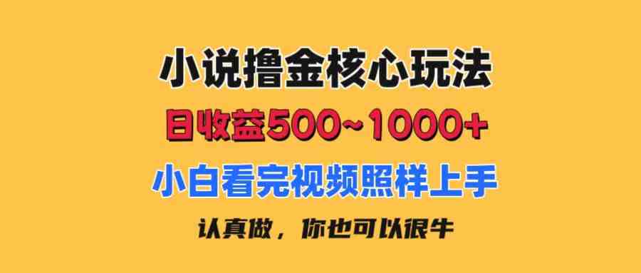 小说撸金核心玩法,日收益500-1000+,小白看完照样上手,0成本有手就行 小说撸金核心玩法,日收益500-1000+,小白看完照样上手,0成本有手就行