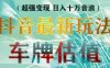 抖音最新无人直播变现直播车牌估值玩法项目，轻松日赚几百+【详细玩法教程】(抖音无人直播车牌估值玩法轻松日赚几百的详细教程)