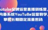Youtube金牌运营直播训练营，国内最系统YouTuBe运营教学，掌握长期稳定流量密码