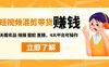 短视频带货赚钱混剪特训营：无需囤货发货 拍摄 露脸 直播，4大平台可操作(探索短视频带货赚钱新途径无需拍摄、露脸、囤货发货)