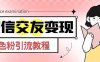 微信交友变现项目,吸引全网LSP男粉精准变现,小白也能轻松上手,日入500+(微信交友变现项目全网LSP男粉精准变现,小白也能轻松上手)