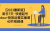 【2023最新版】新手7天·快速起号:dou+投放运营实操课(40节视频课)(全面掌握dou+投放运营技巧,助你快速起号并实现粉丝增长)