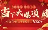 当下火爆项目，操作简单，小白仅需1小时轻松上手日入1000+