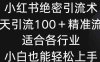 小红书绝密引流术,一天引流100+精准流量,适合各个行业,小白也能轻松上手