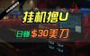 日赚30美刀,2024最新海外挂机撸U内部项目,全程无人值守,可批量放大