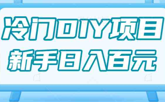 0基础操作冷门DIY项目，利用虚荣心新手也能轻松日入几百【视频教程】(“0基础操作冷门DIY项目利用虚荣心，新手也能轻松日入几百”)