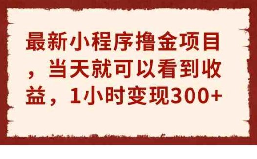 最新小程序撸金项目,当天就可以看到收益,1小时变现300+(“最新小程序撸金项目揭秘1小时变现300+”)