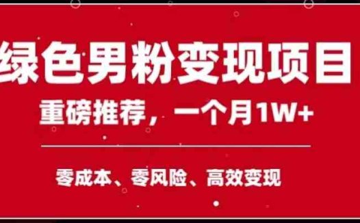 手机操作,月入1W以上副业领袖绿色男粉高客单价项目(手机操作,轻松实现月入1W+的副业赚钱方法)